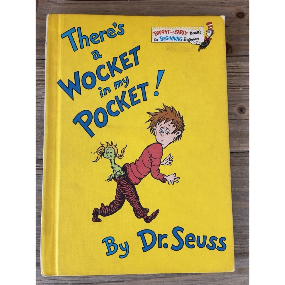 VTG 1974 There's A Wocket In My Pocket By Dr. Seuss Kids Picture Book